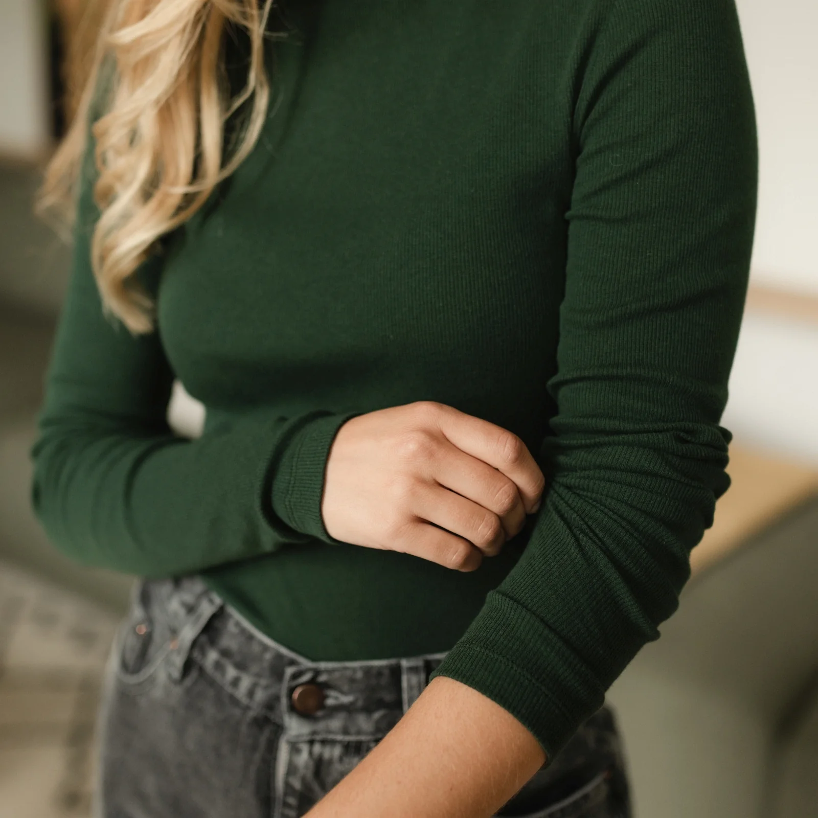 Geripptes Rollkragenshirt Dana - Image 18