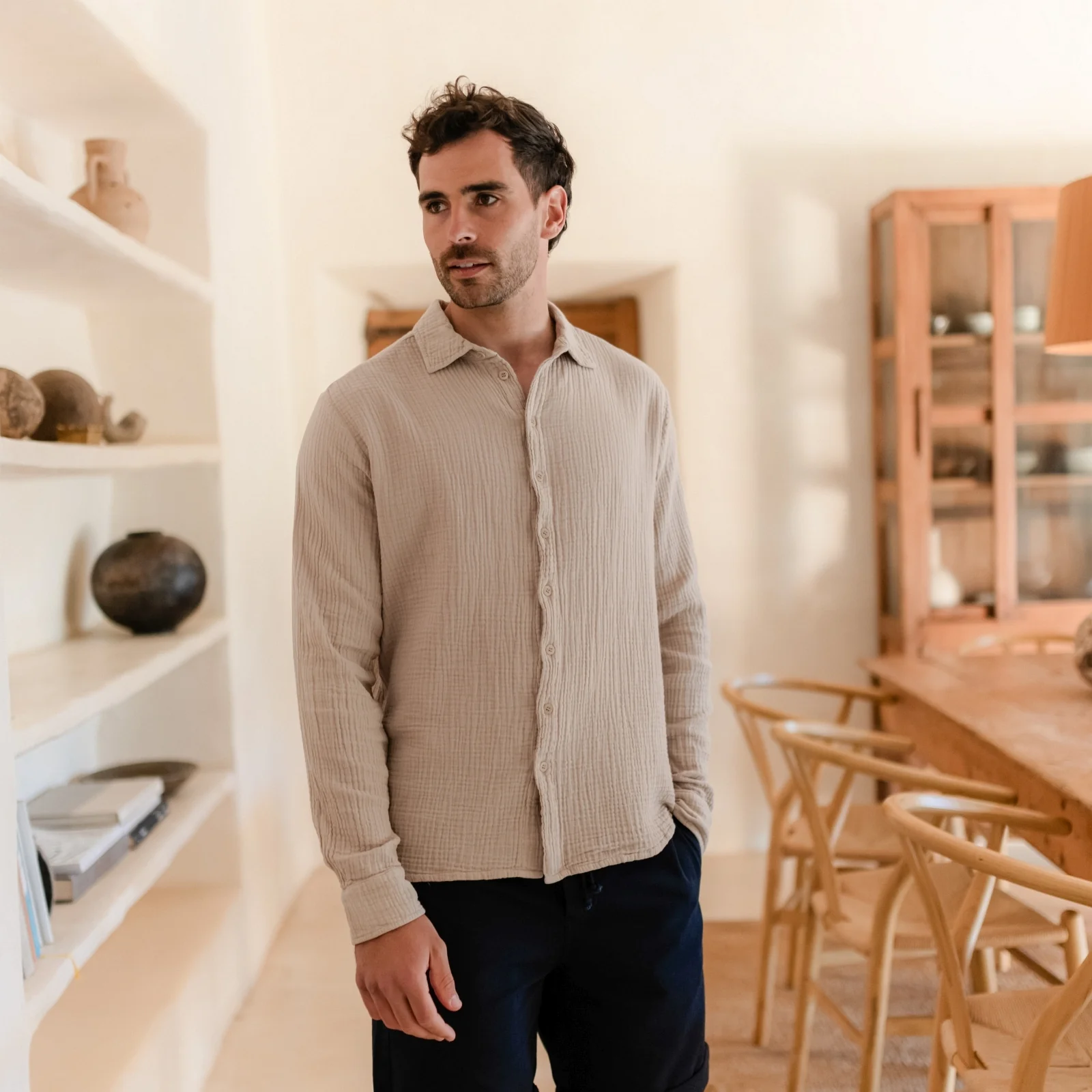 Herren Musselin Hemd Lias - Image 19