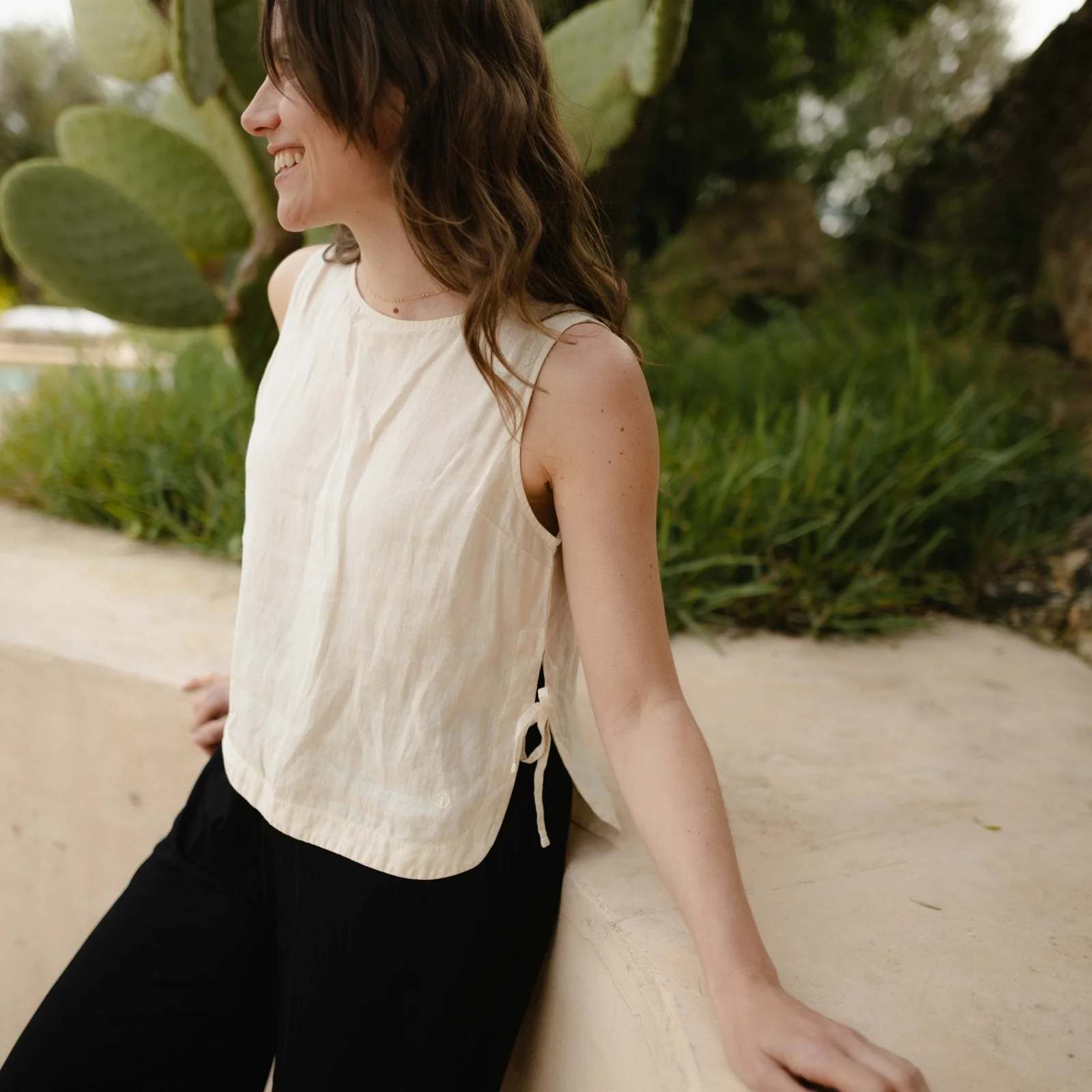 Leinen Top Elsa