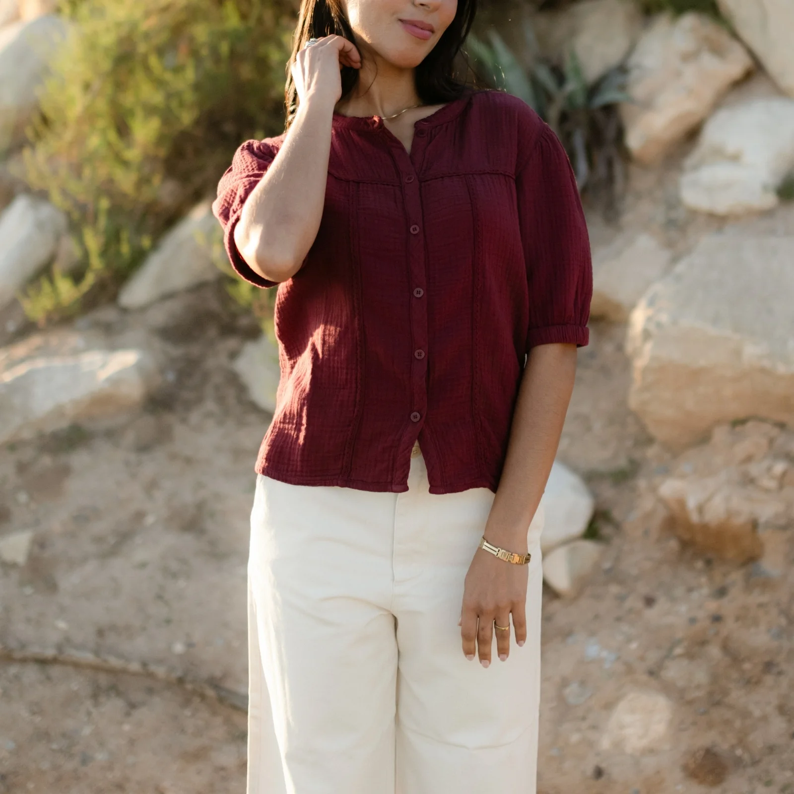 Musselin Bluse Emi - Image 12