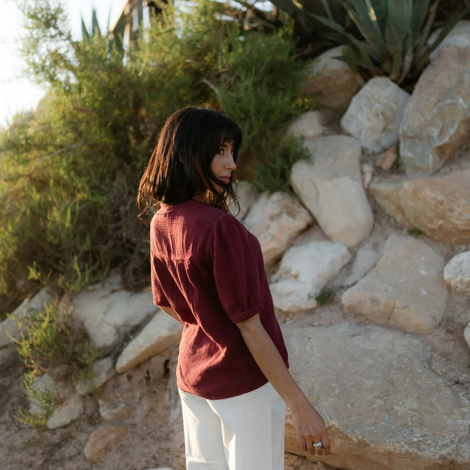 Musselin Bluse Emi - Image 15