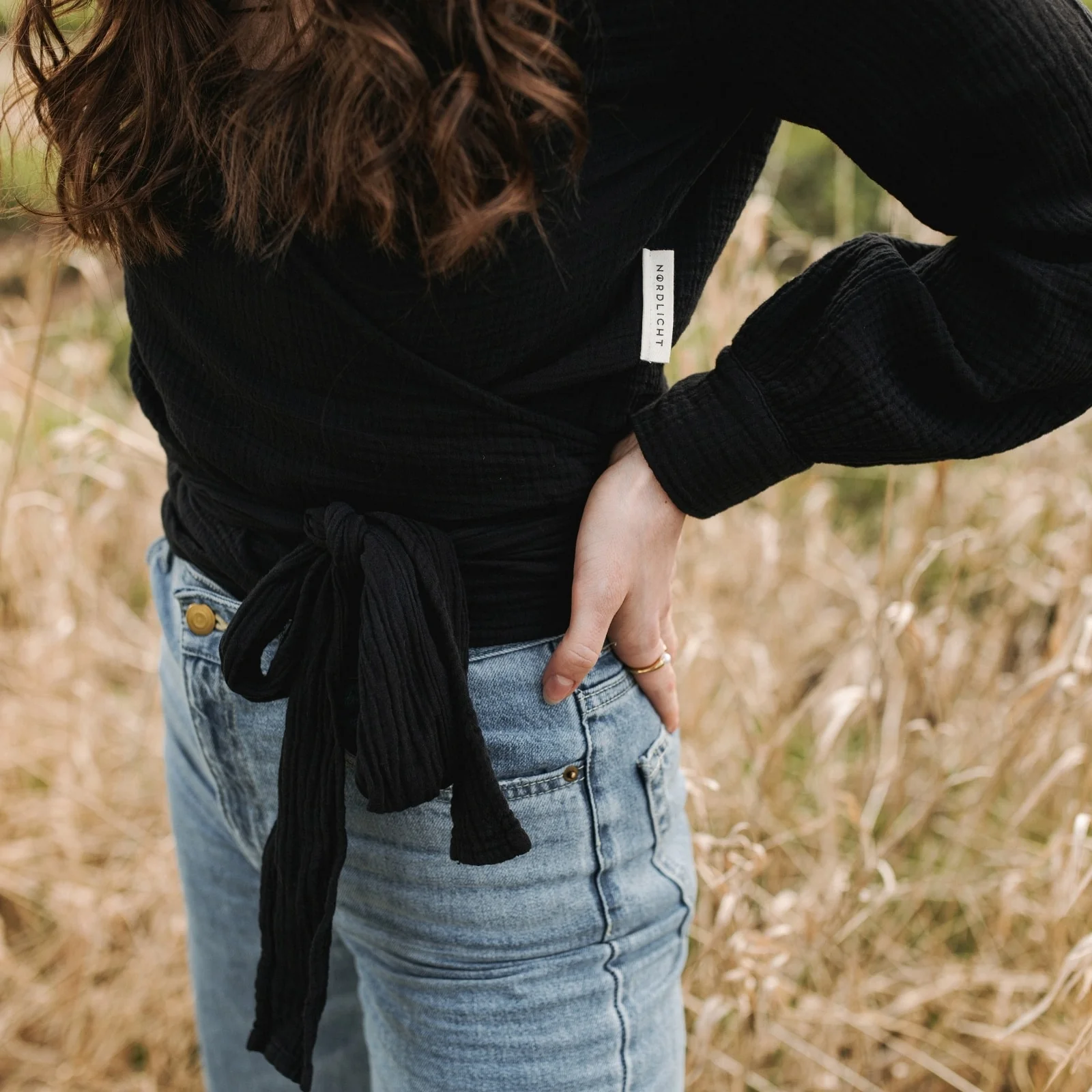 Musselin Wickelbluse Freda - Image 11