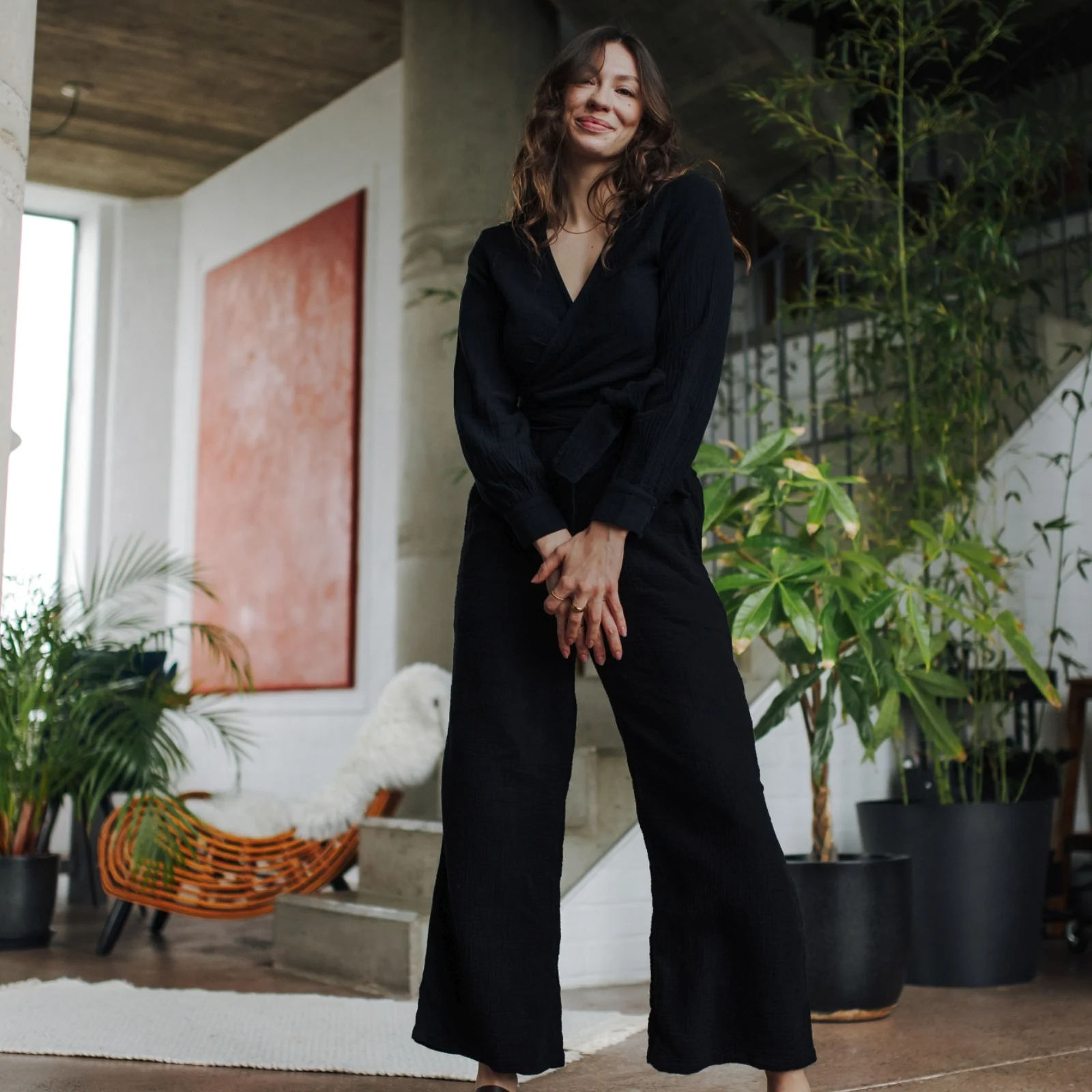 Musselin Wickelbluse Freda - Image 3