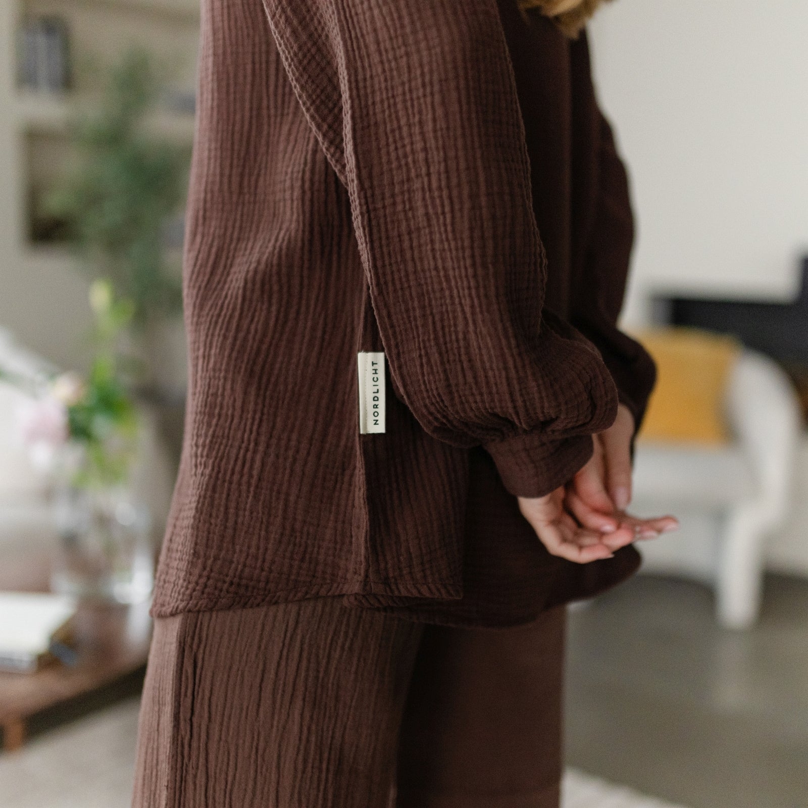 Oversize Musselin Bluse Falla - Image 14