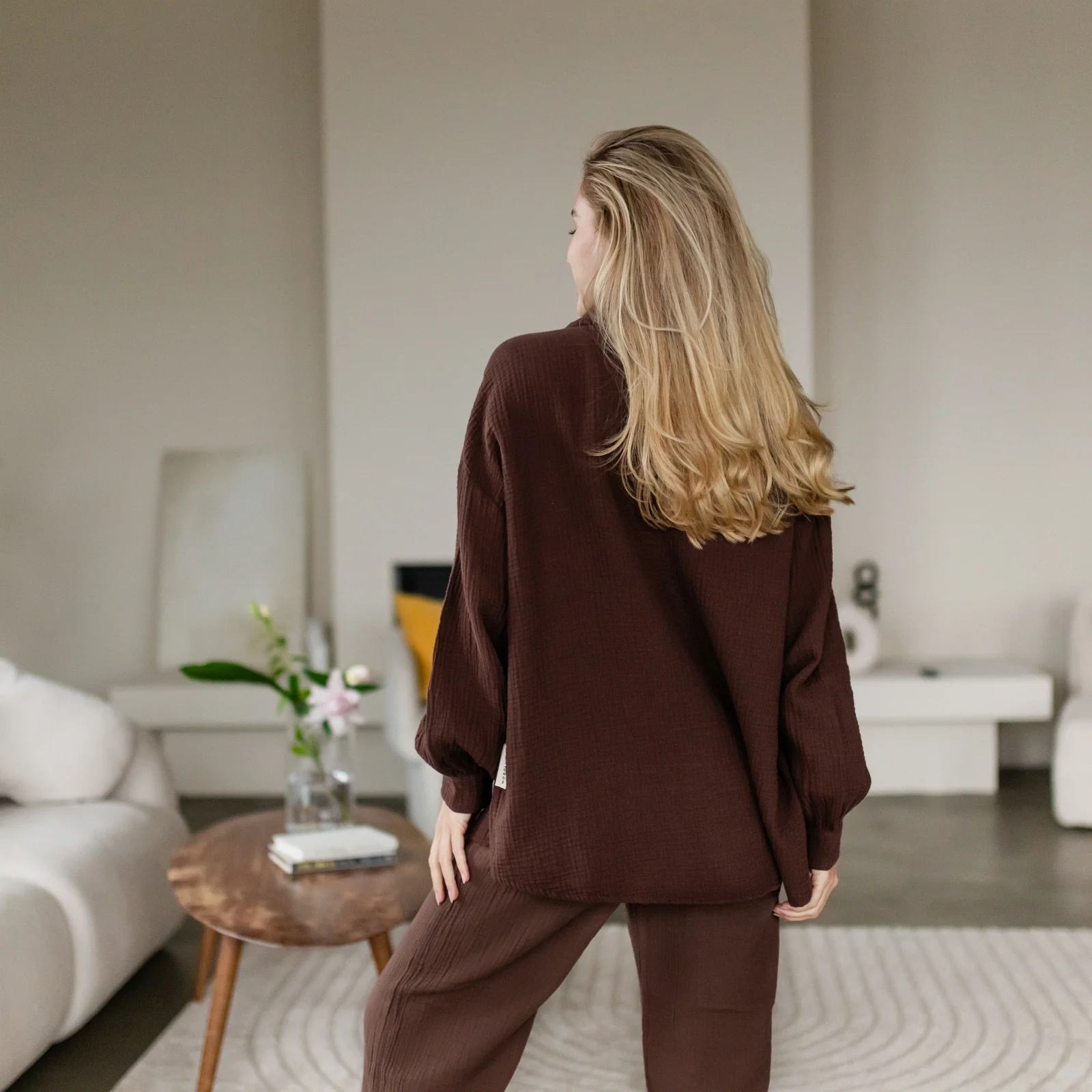 Oversize Musselin Bluse Falla - Image 5