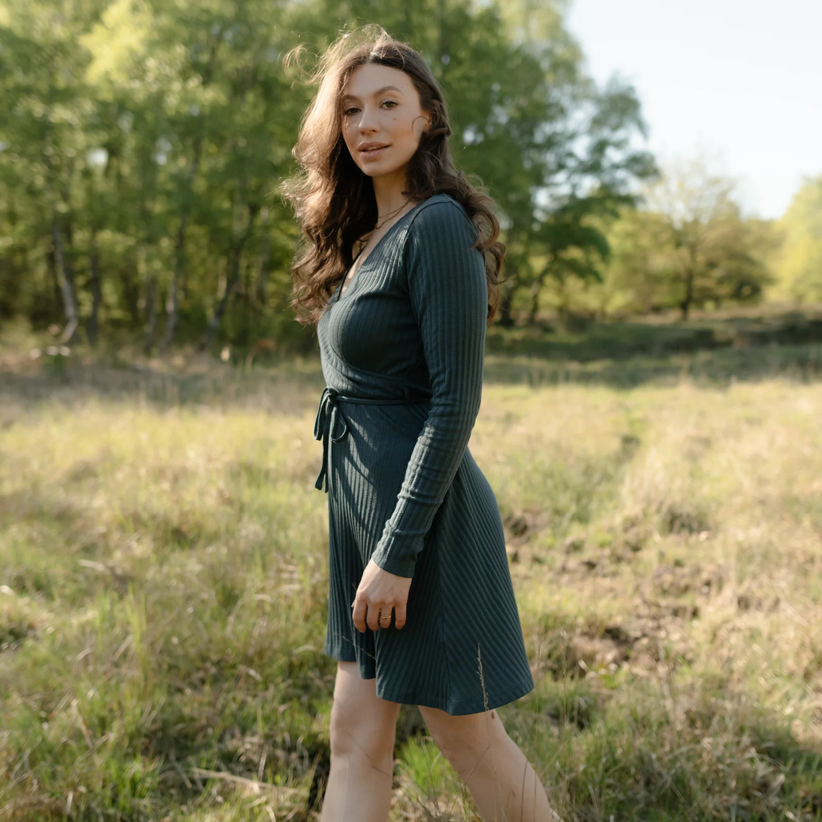 Pointelle Wickelkleid Antje - Image 6