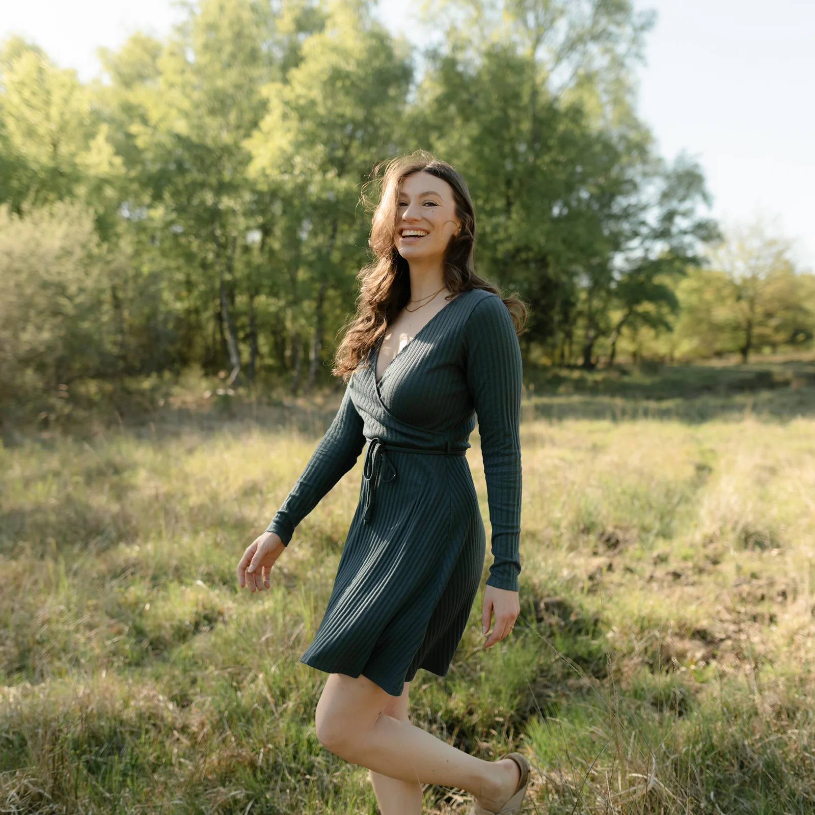 Pointelle Wickelkleid Antje - Image 7