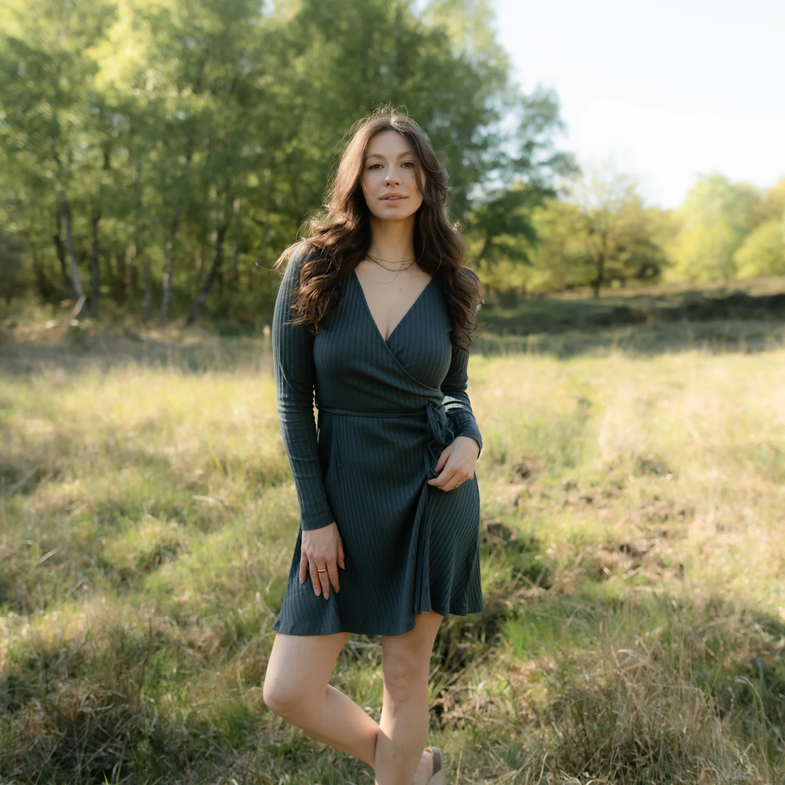 Pointelle Wickelkleid Antje - Image 8
